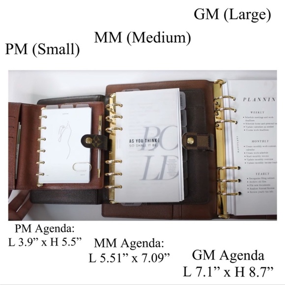 2026⚜️FITS Louis Vuitton 6 RING Agenda: PM MM GM Calendar + PEN & PAPER - Picture 14 of 14